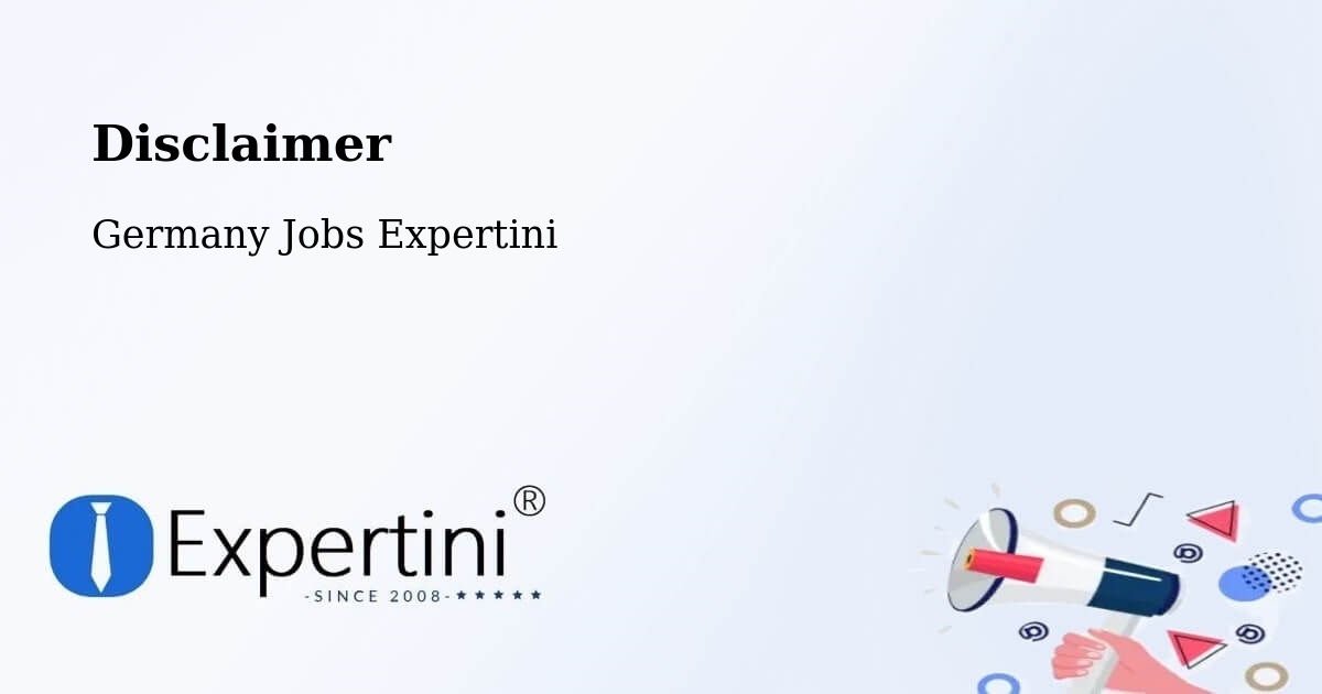 Disclaimer – Bonndorf - Germany Jobs Expertini